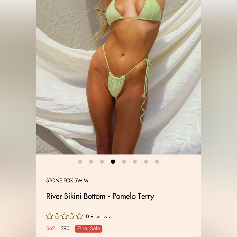 NWT Stone Fox Swim Bikini Bottom XL